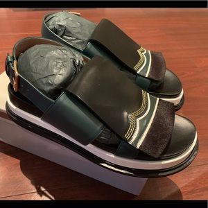 Marni Green Fussbett Sandal Size 41